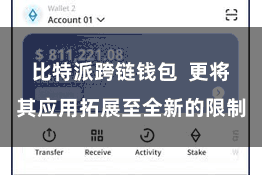 比特派跨链钱包 更将其应用拓展至全新的限制