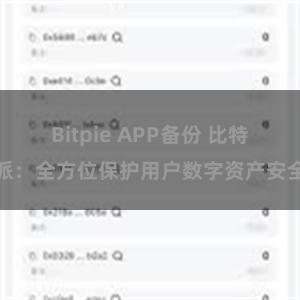 Bitpie APP备份 比特派：全方位保护用户数字资产安全