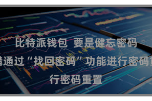 比特派钱包  要是健忘密码不错通过“找回密码”功能进行密码重置