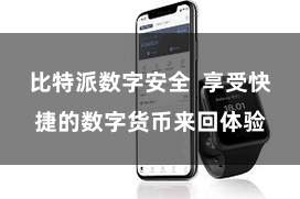 比特派数字安全  享受快捷的数字货币来回体验
