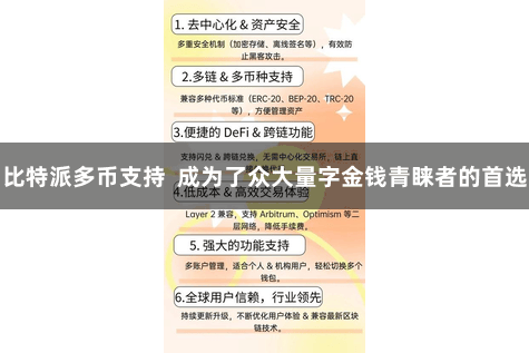 比特派多币支持  成为了众大量字金钱青睐者的首选